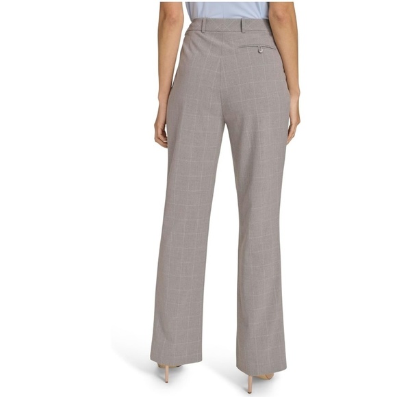 NWOT Calvin Klein dress pants gray plaid - Picture 2 of 6